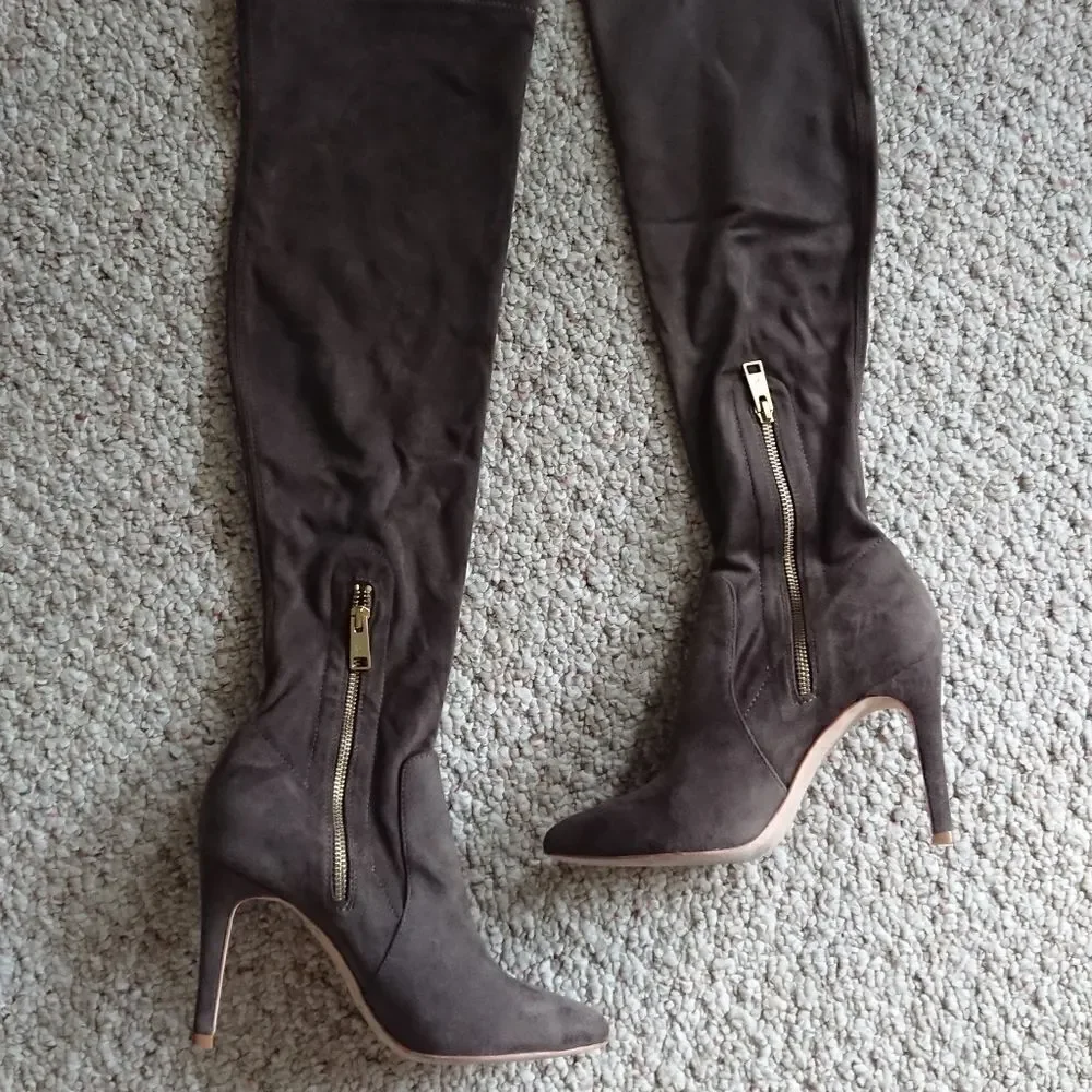 Joie Stretch Jemina B thigh boots in brown size 37